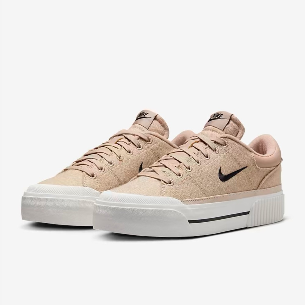 Nike Women's Tan and Black Legacy Lift Sneakers- NWOT - Picture 2 of 7